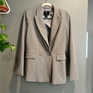 House of Harlow 1960 Black and White Houndstooth Blazer